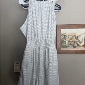 Pink Lily White Striped Jumpsuit